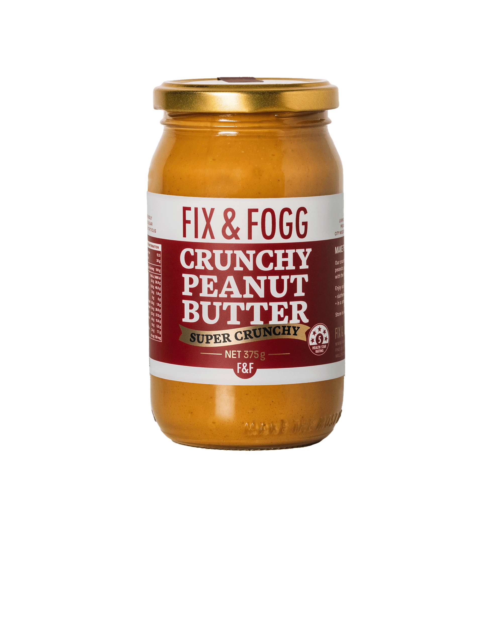 Fix & Fogg Super Crunchy Peanut Butter 375g