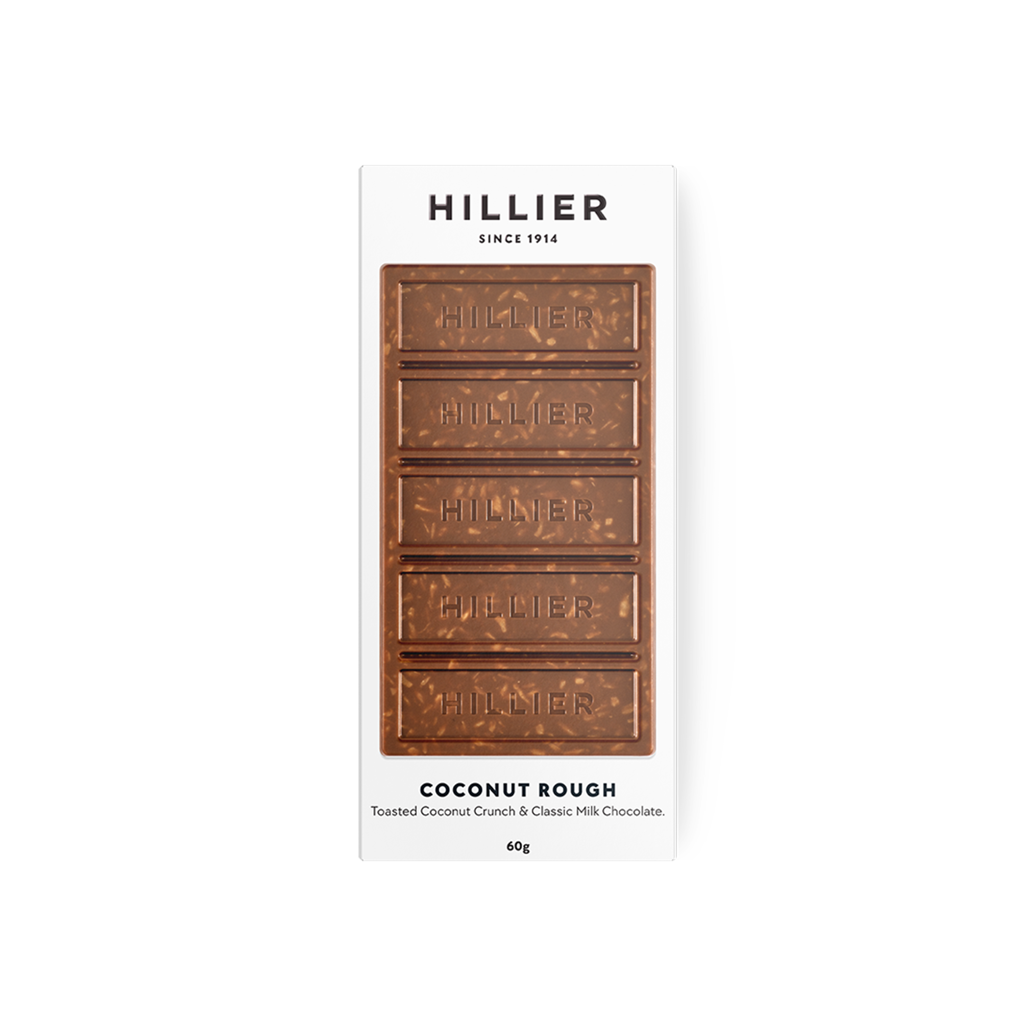 Ernest Hillier Coconut & Classic Milk Chocolate Bar 60g