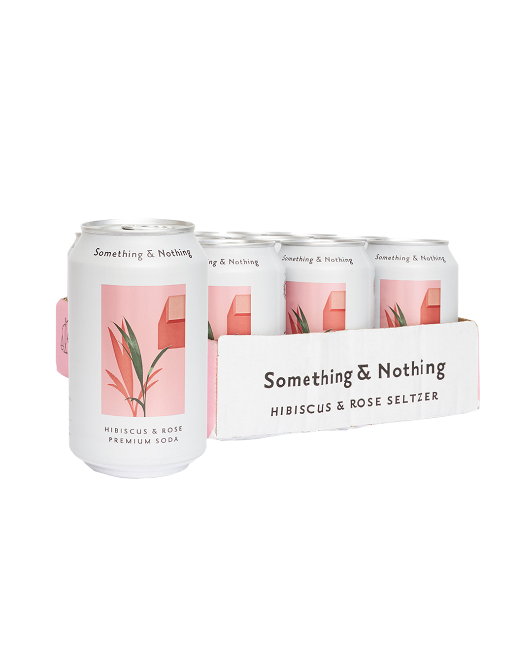 Something & Nothing Hibiscus & Rose Premium Soda 330ml (Pack of 12)