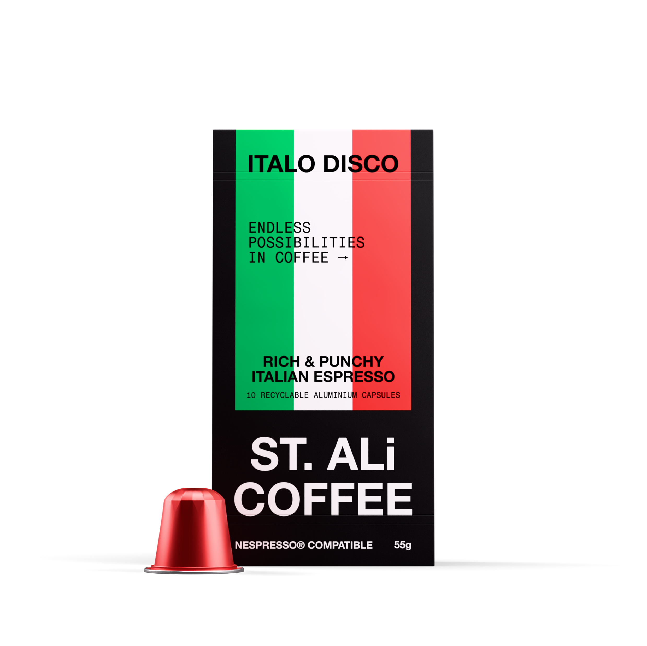 ST. ALi Coffee Capsules Italo Disco 55g