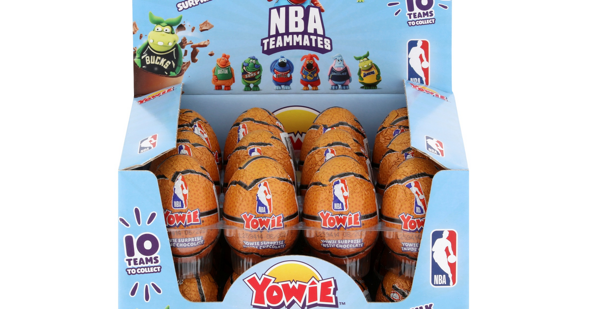 Nba Candy Yowie NBA Milk Chocolate Surprise 20g (Pack of 24) – REALLY GOOD PEOPLE