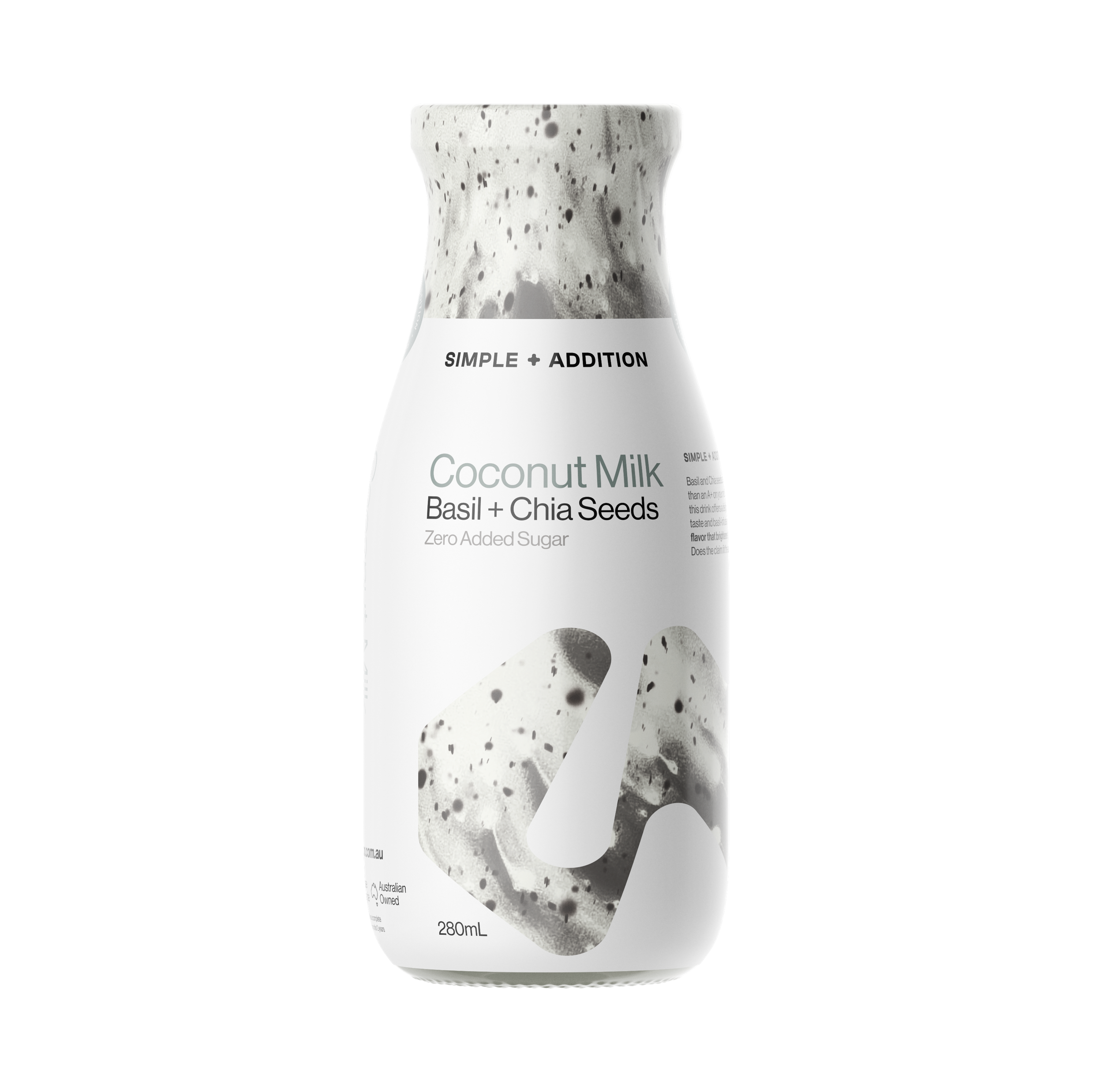 Simple + Addition Coconut Milk - Basil + Chia Seed 280ml (Pack of 12)