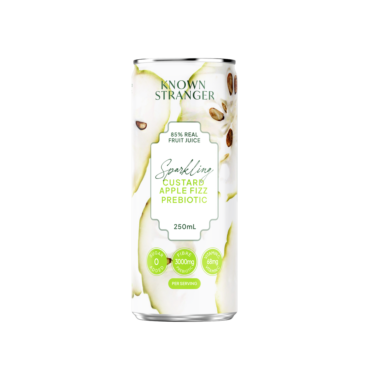 Known Stranger Prebiotic Sparkling Juice - Custard Apple Fizz 250ml (P ...