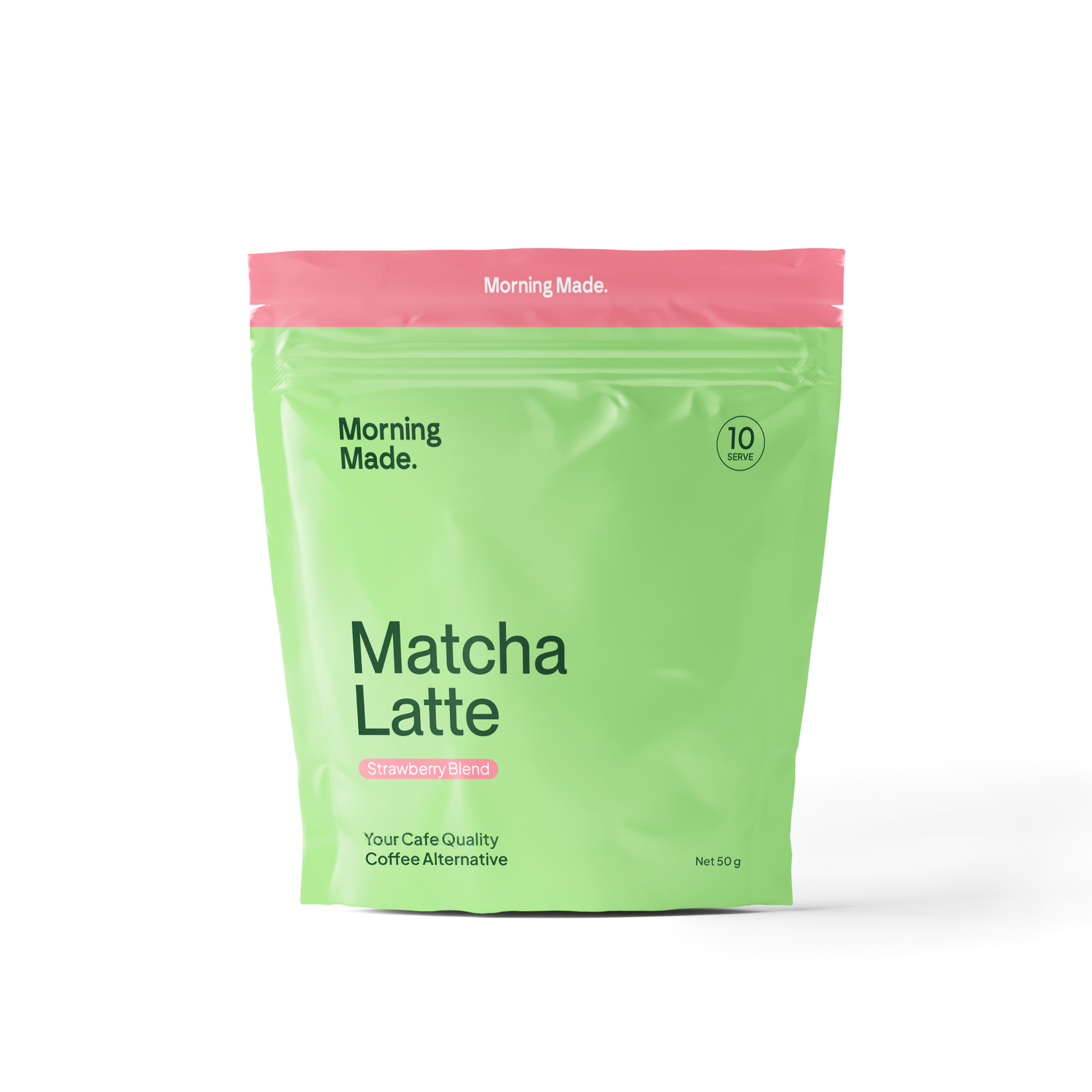 Morning Made Strawberry Matcha Latte Pouch 50g