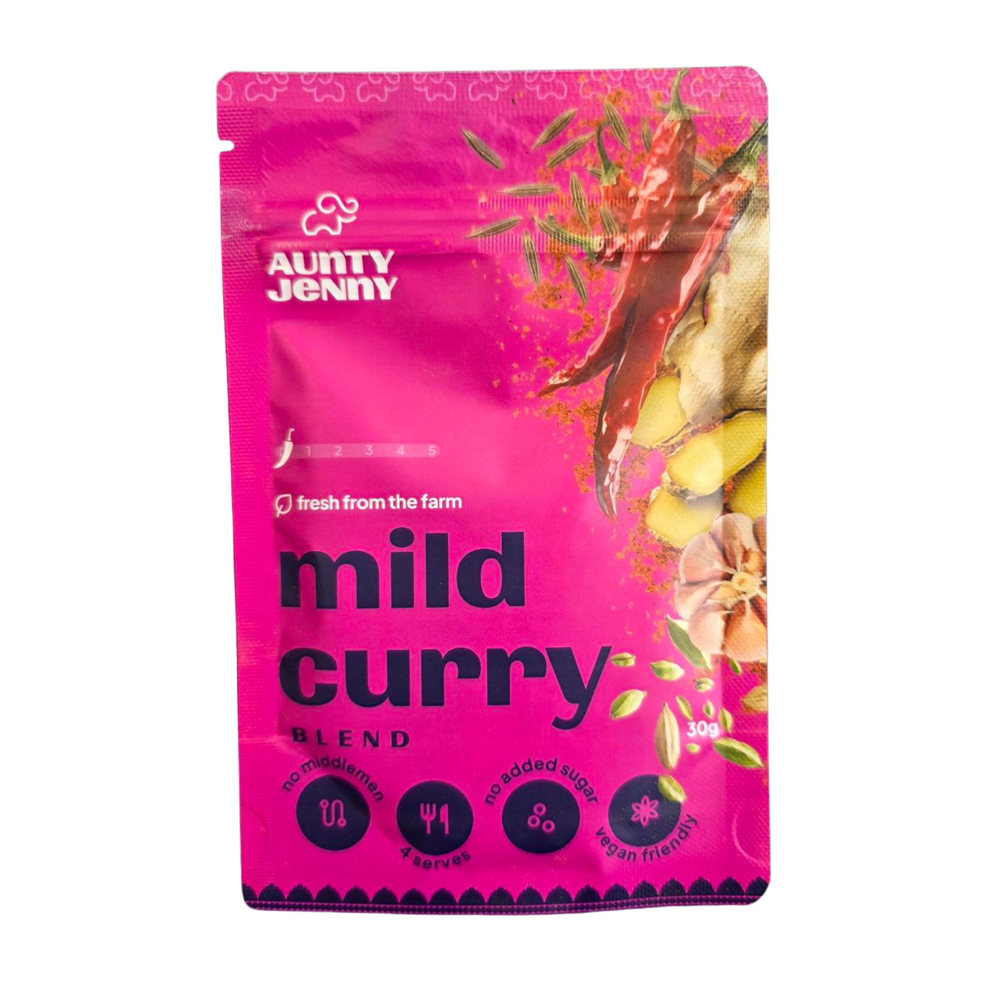 Aunty Jenny Spices Mild Curry Blend 30g