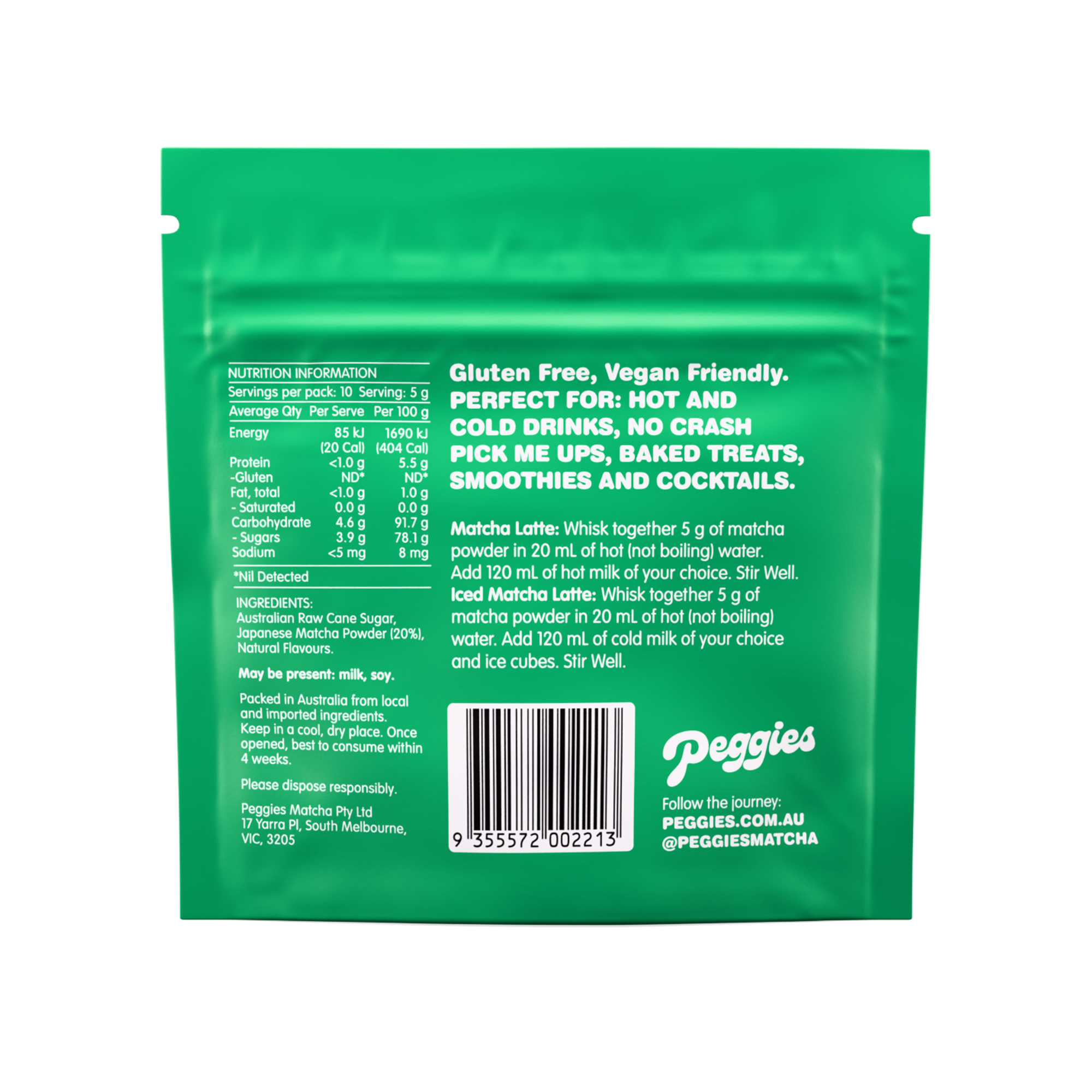 Peggies Matcha Peach 50g