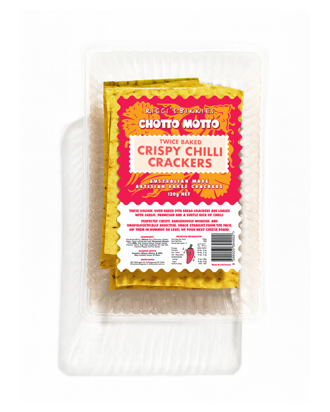 Chotto Motto Crispy Chilli Crackers 120g