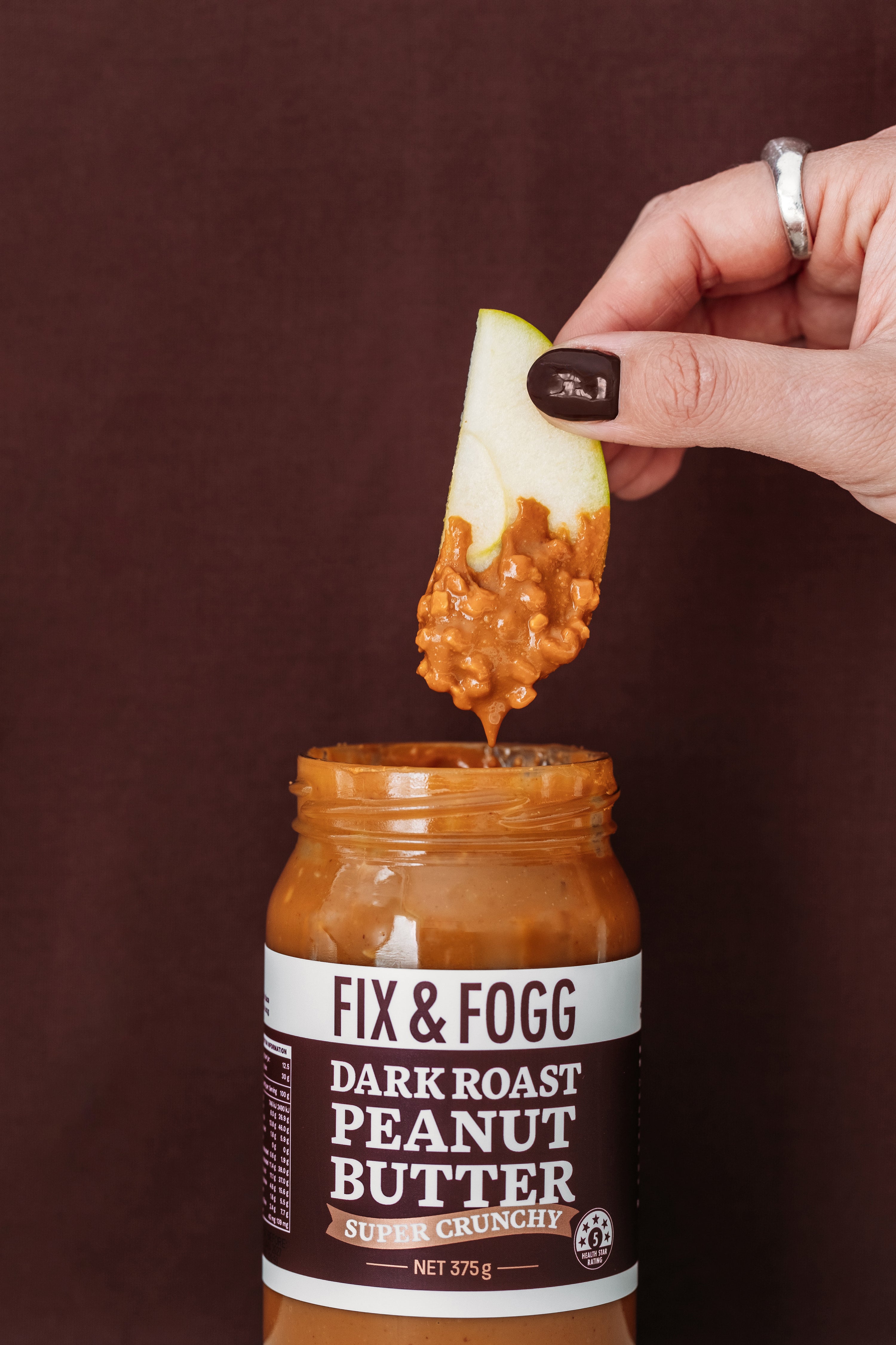 Fix & Fogg Dark Roast Peanut Butter 375g
