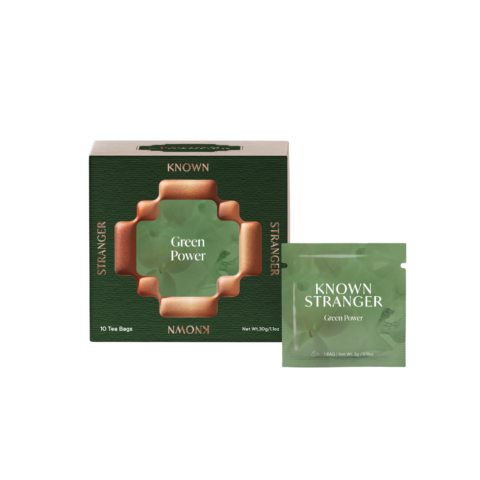 Known Stranger Single Flavor Tea Box - Green Power 10 teabags 40g