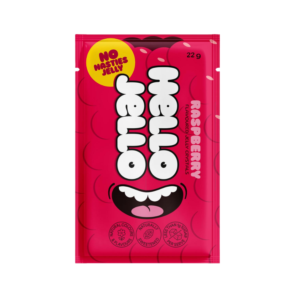 Hello Jello Raspberry Jelly Crystals 22g