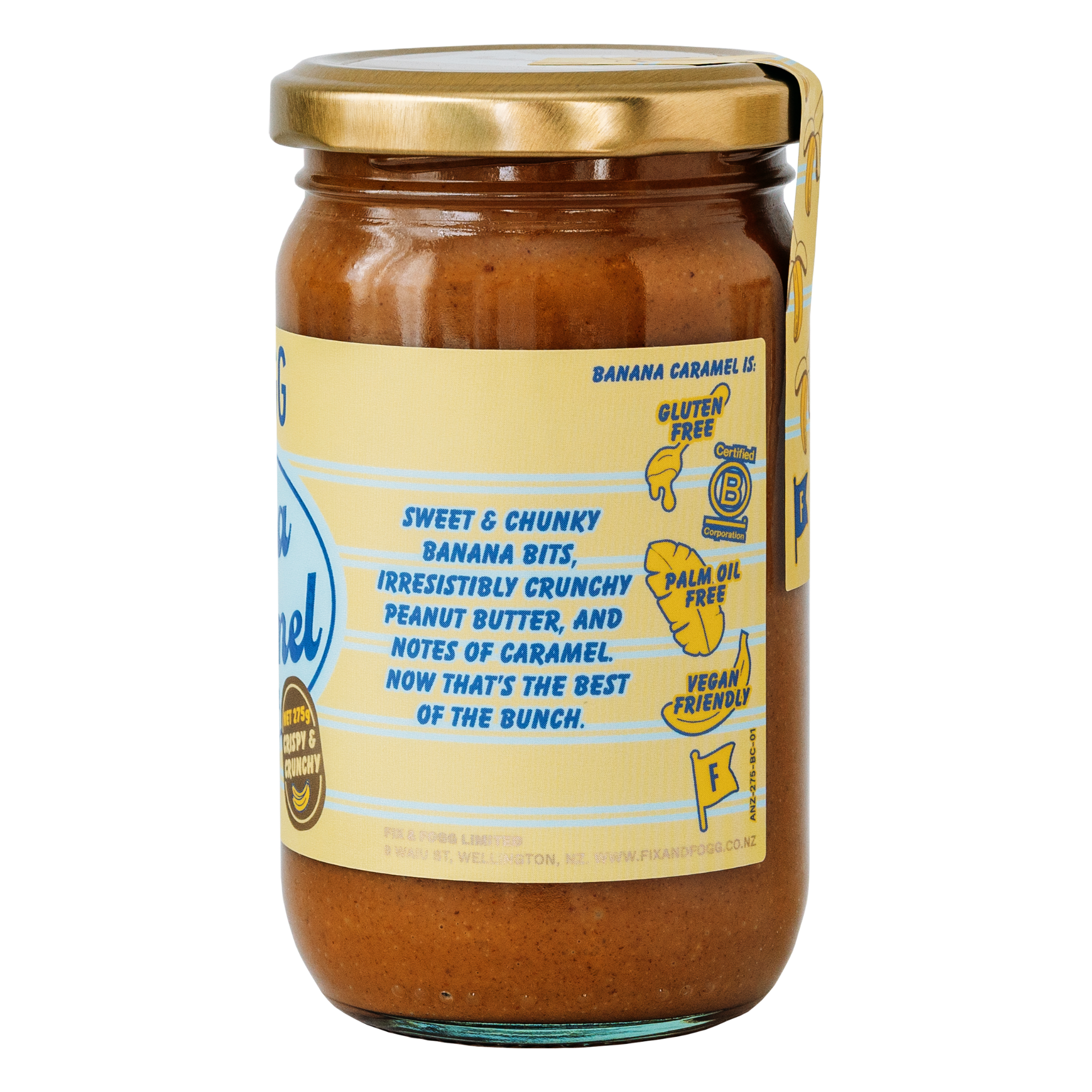 Fix & Fogg Banana Caramel Peanut Butter 275g