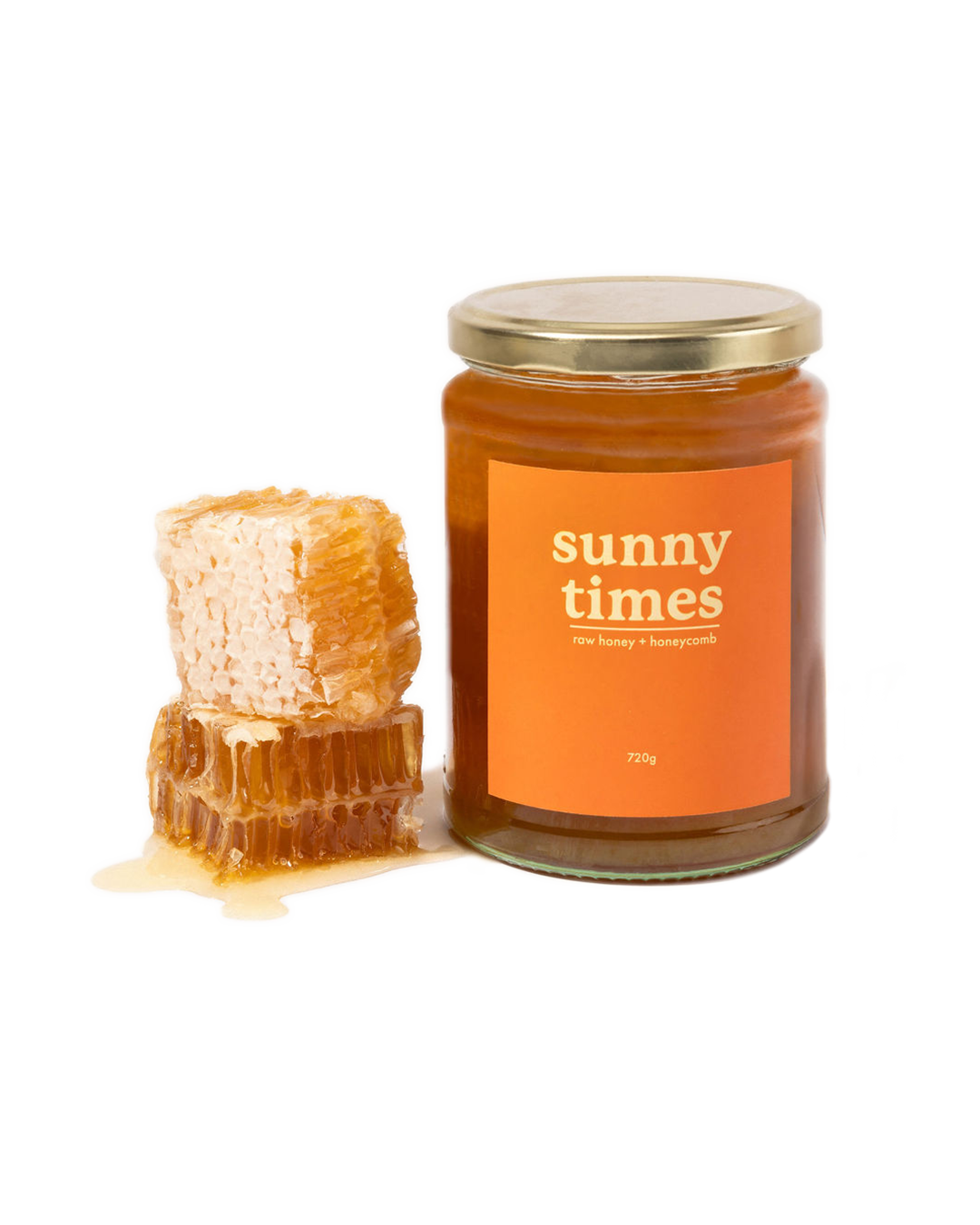 Sunny Times Raw Honey with Honeycomb 720g