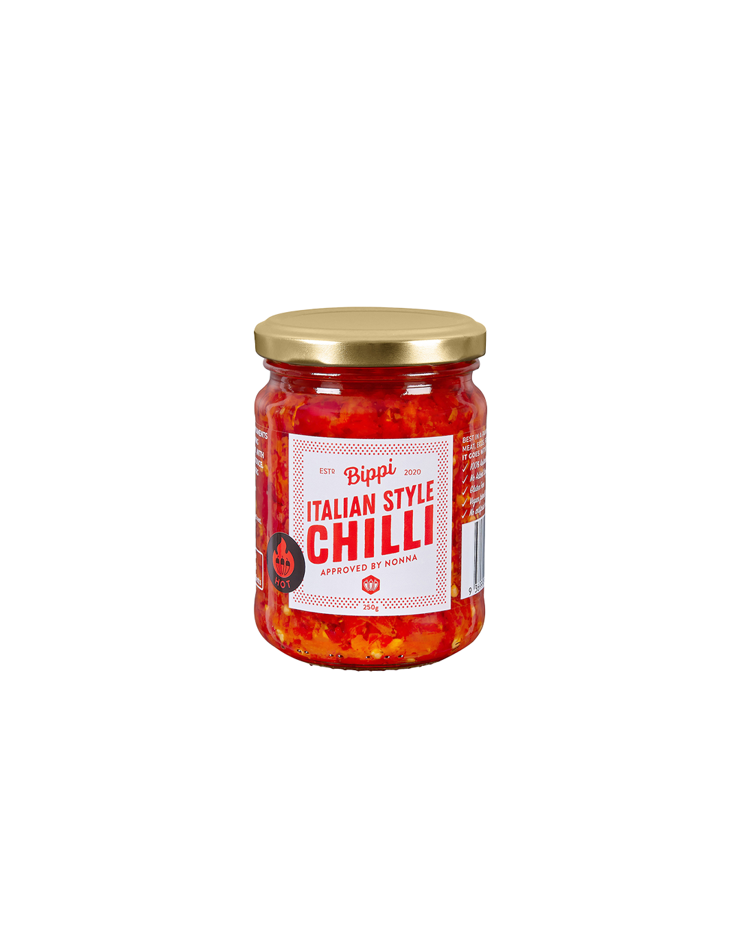 Bippi Italian Style Chilli Hot 250g