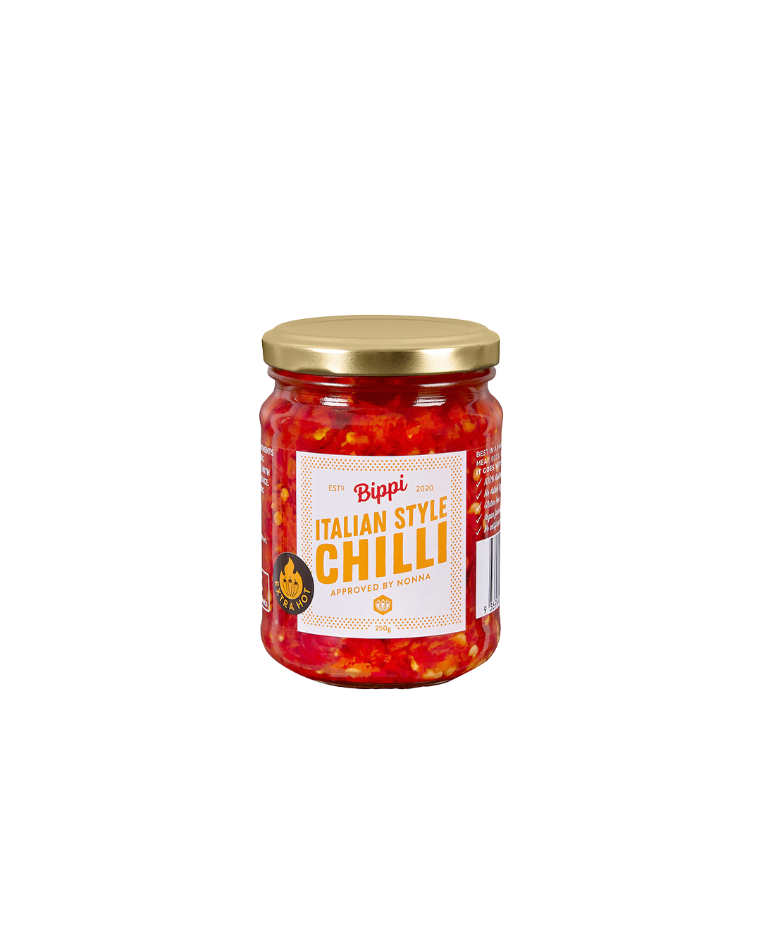 Bippi Italian Style Chilli Extra Hot 250g