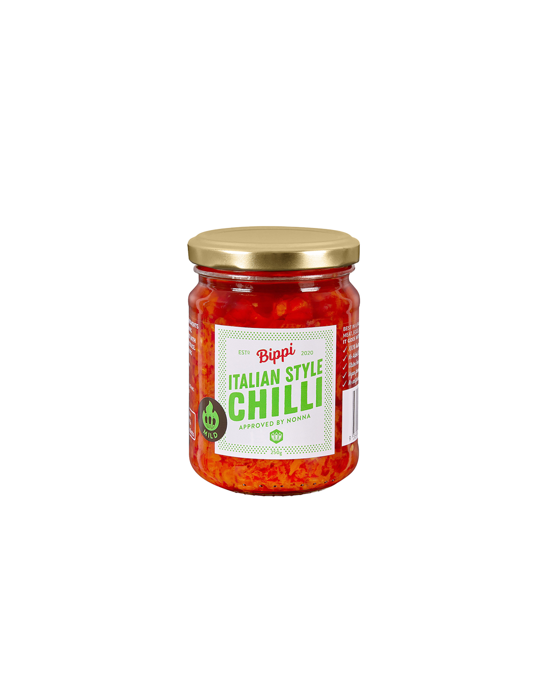 Bippi Italian Style Chilli Mild 250g