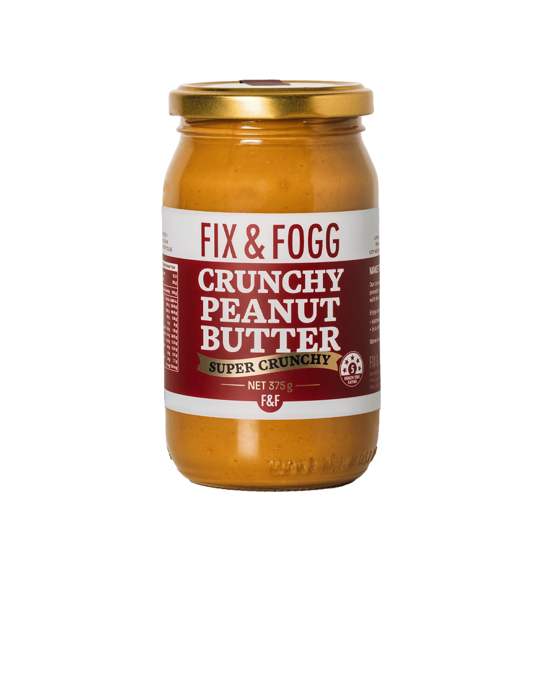 Fix & Fogg Super Crunchy Peanut Butter 375g