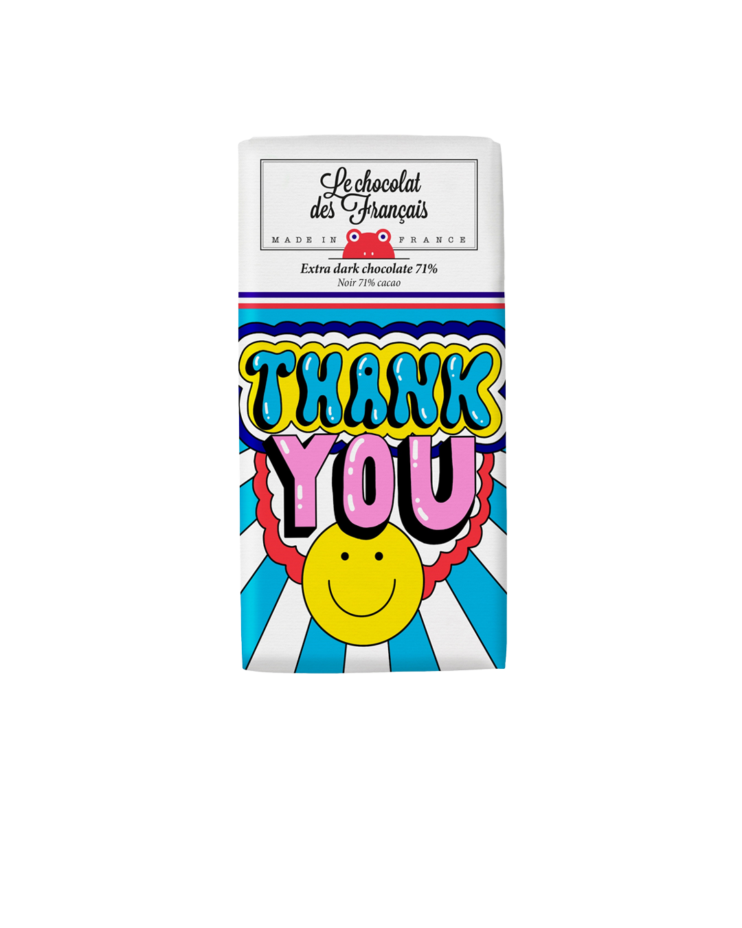 Le Chocolat des Francais Thank You Extra Dark Choc 71% 80g