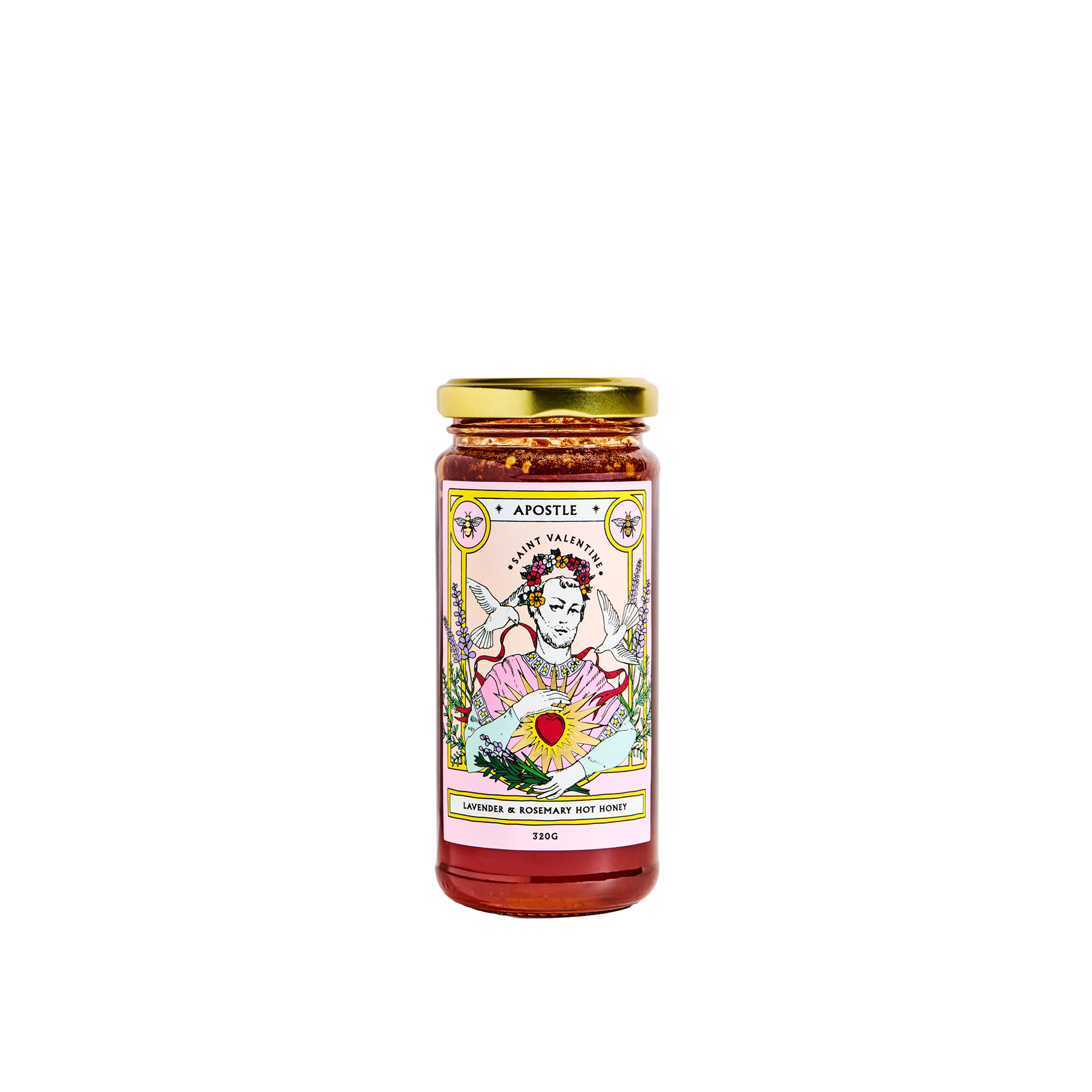 Apostle Saint Valentine Lavender & Rosemary Hot Honey 320g