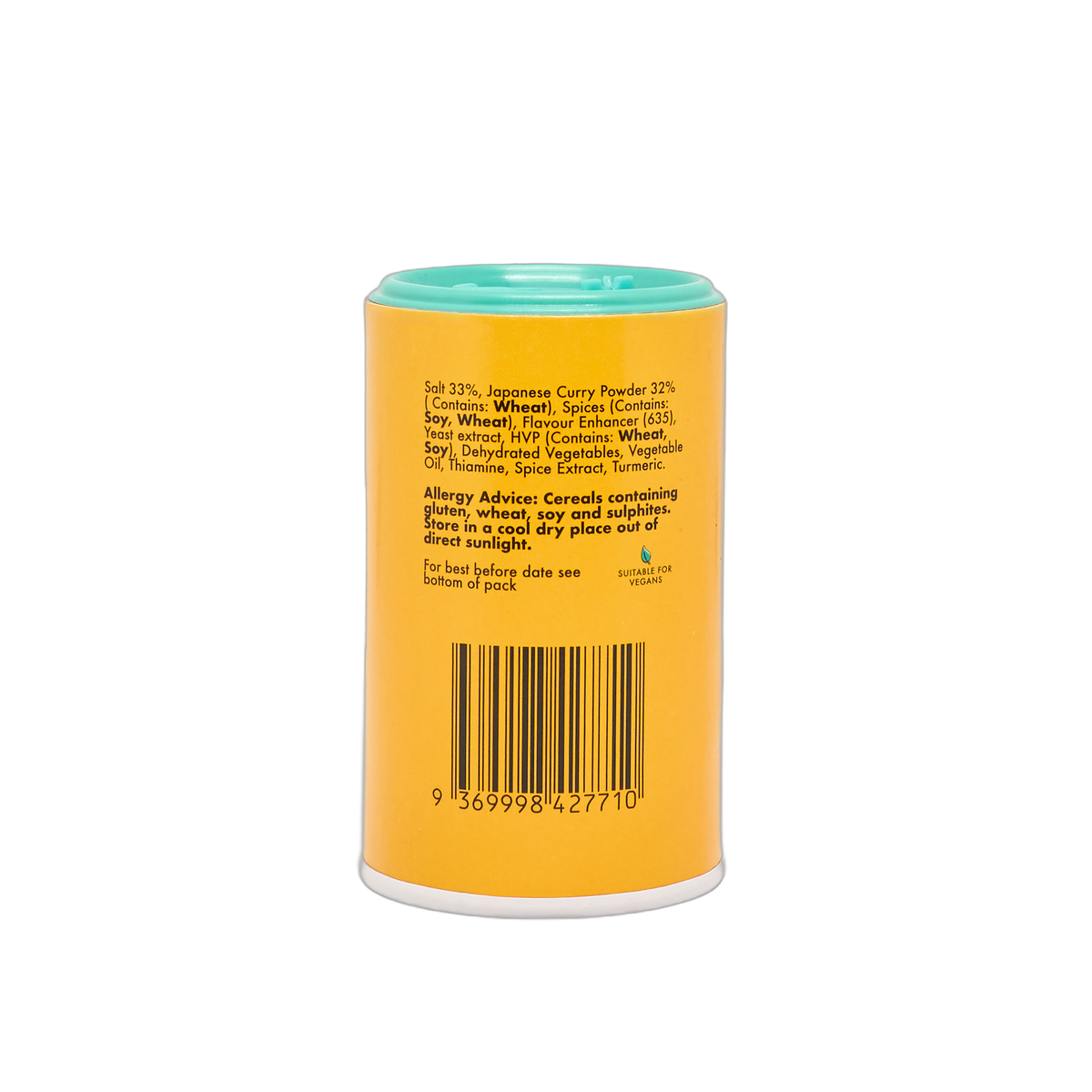 Chotto Motto Japanese Curry Chicken Salt 45g back label with ingredients
