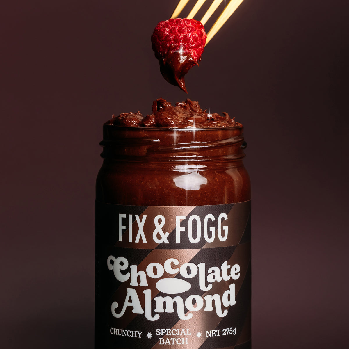 Fix & Fogg Chocolate Almond Butter with raspberry