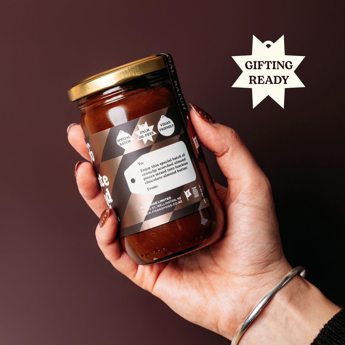 Fix & Fogg Chocolate Almond Butter - gifting ready