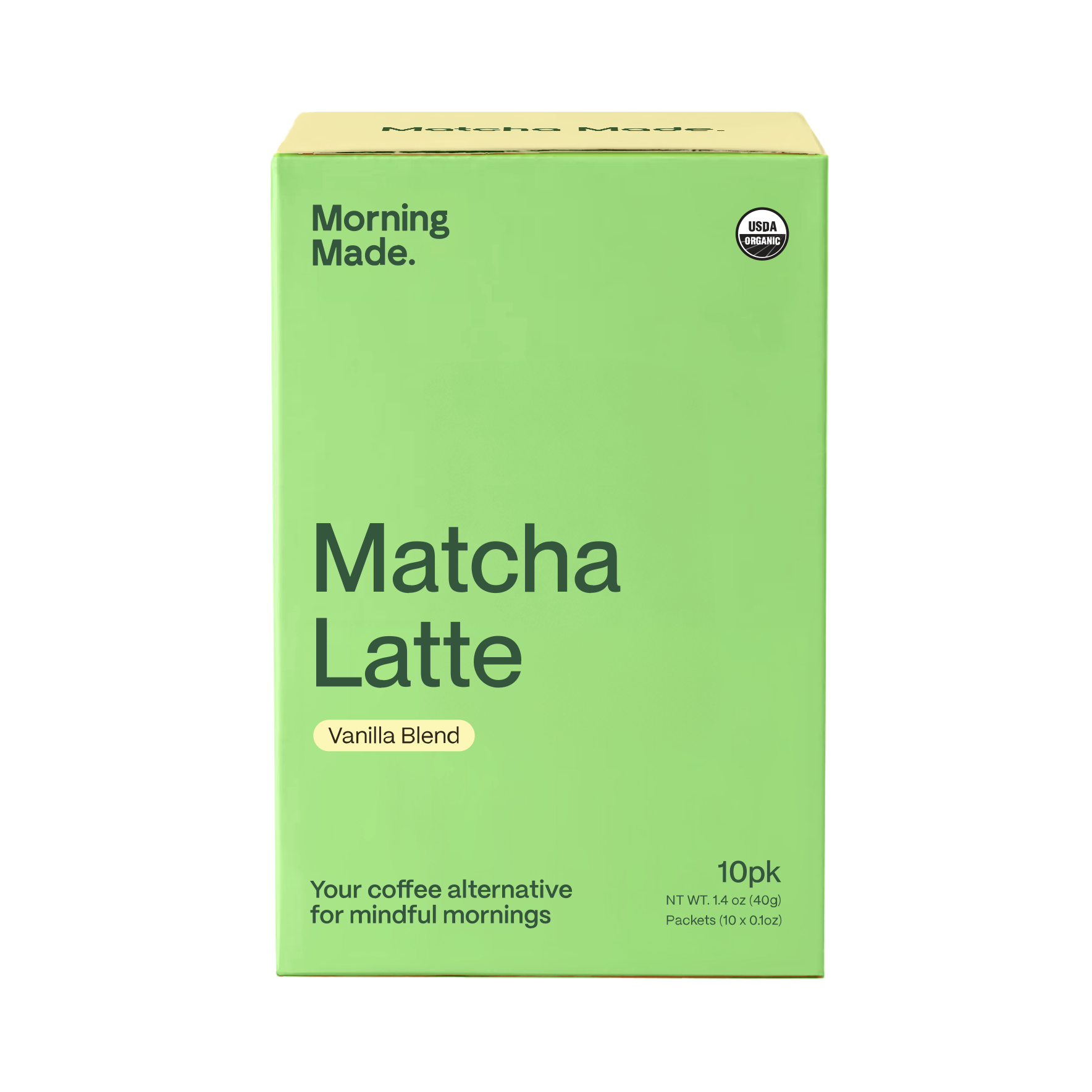 Morning Made Vanilla Matcha Latte Sachets 10x5g