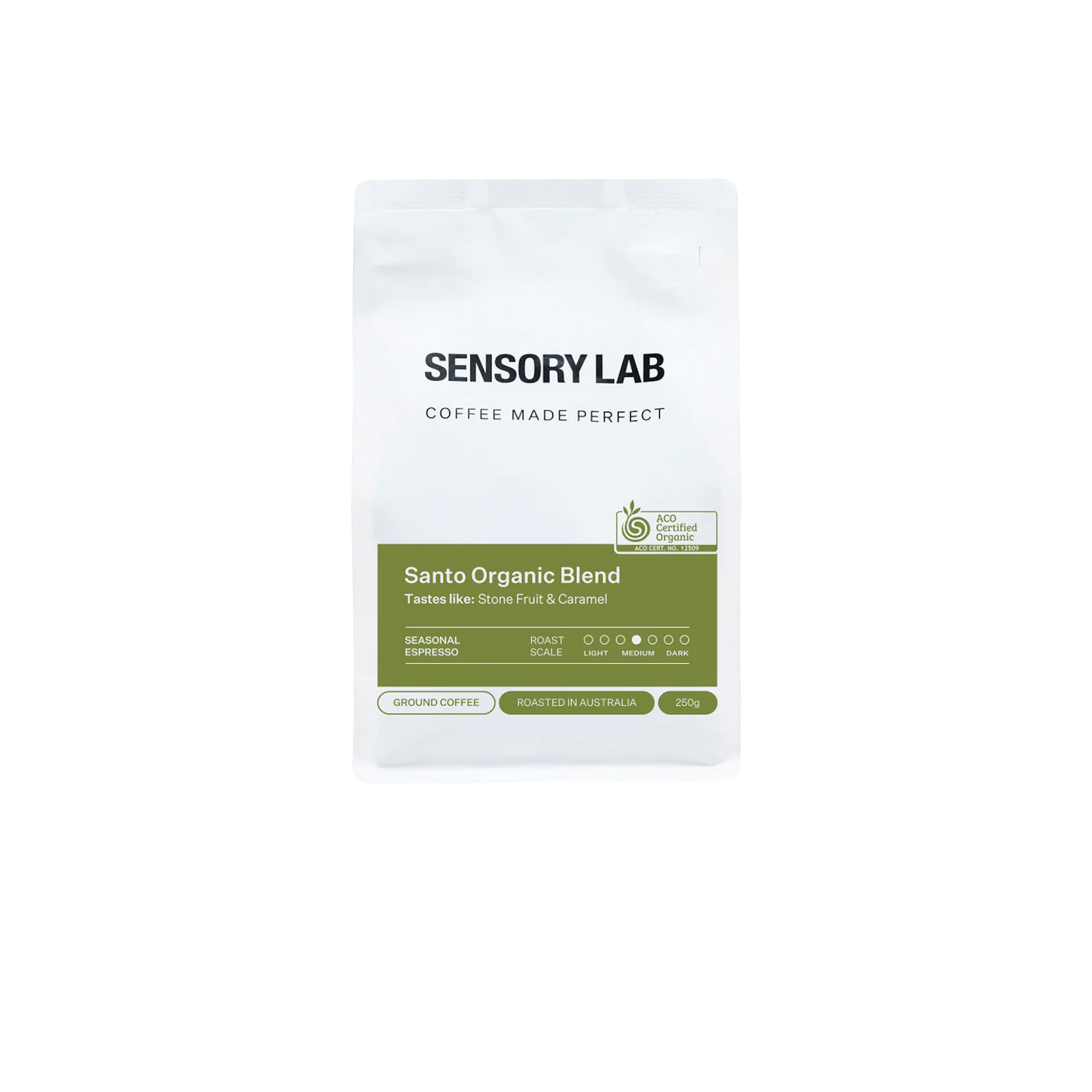 Sensory Lab Coffee Ground Santo Organic 250g