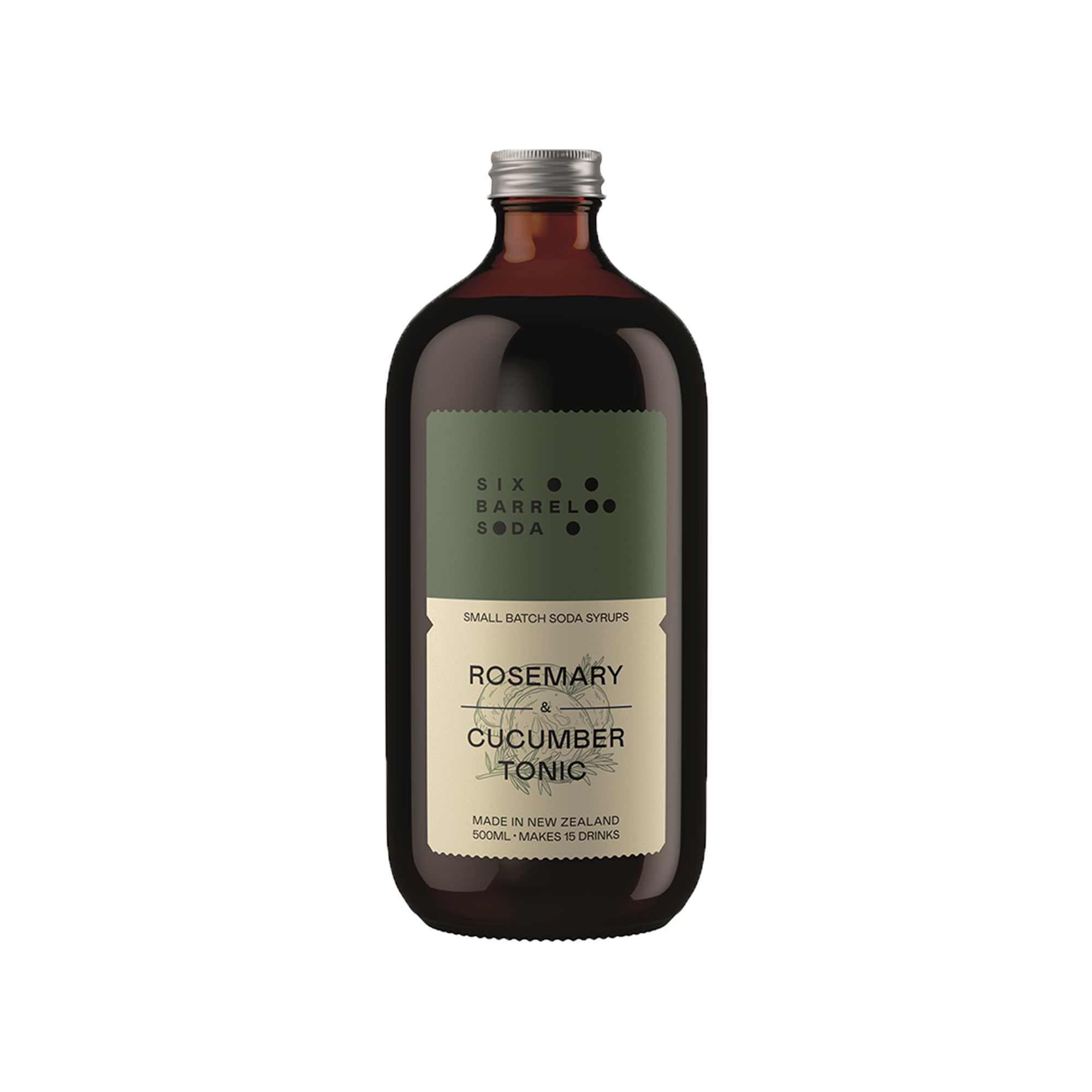 Six Barrel Soda Rosemary Cucumber Tonic Syrup 500ml