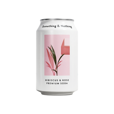Something & Nothing Hibiscus & Rose Premium Soda 330ml (Pack of 12)